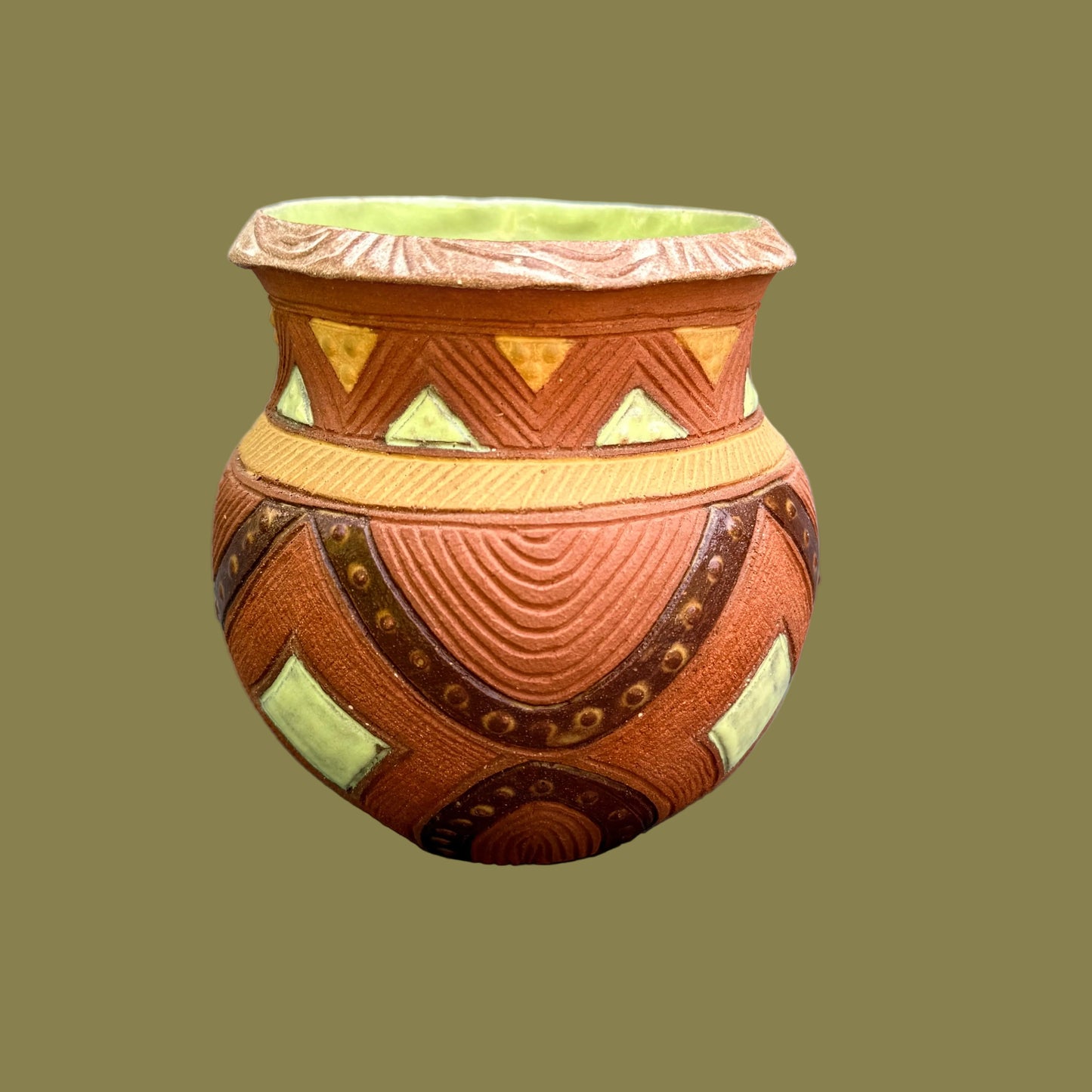 Small Earth Tone Vase