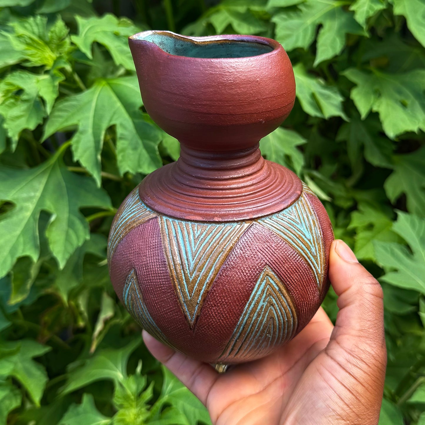 Earth Tone Nupe Jug