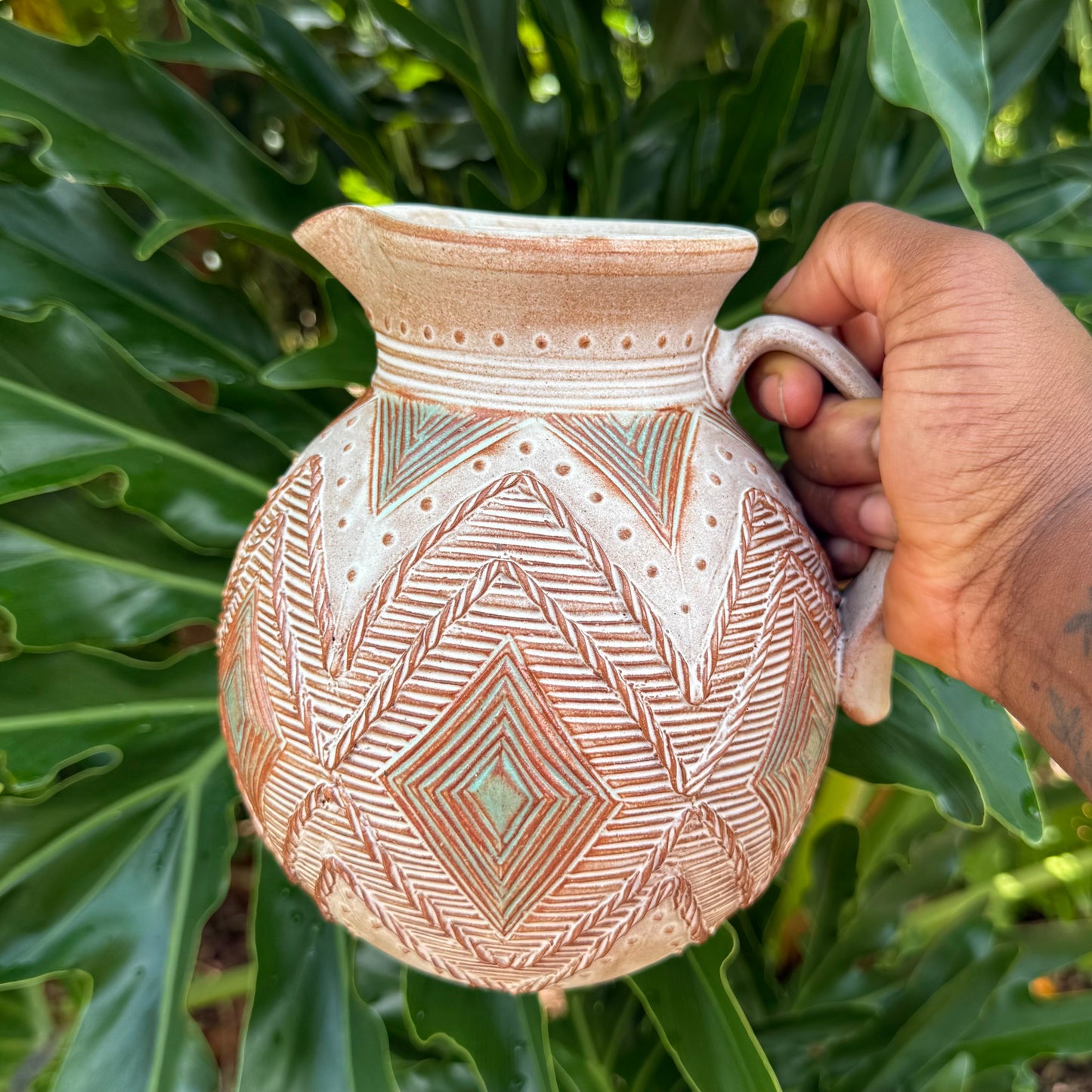 Coil Decorated Pitcher