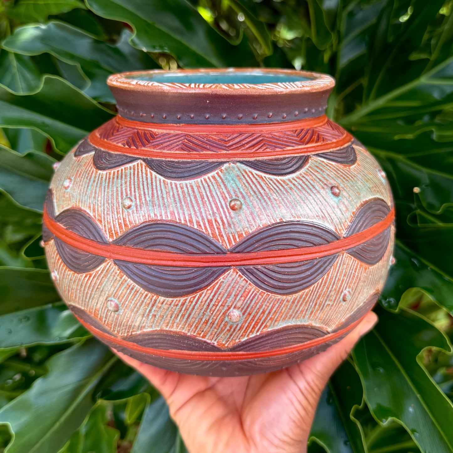 Earth Tone Rain Vase