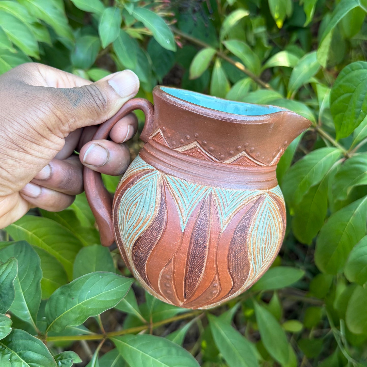 Earth Tone Roselle Jug