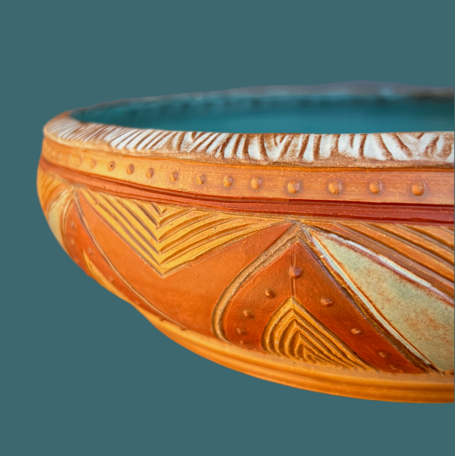 Earth Tone Serving Bowl