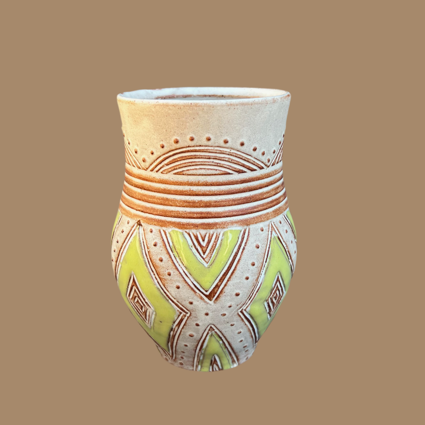 Chartreuse Diamond Kwali Mug