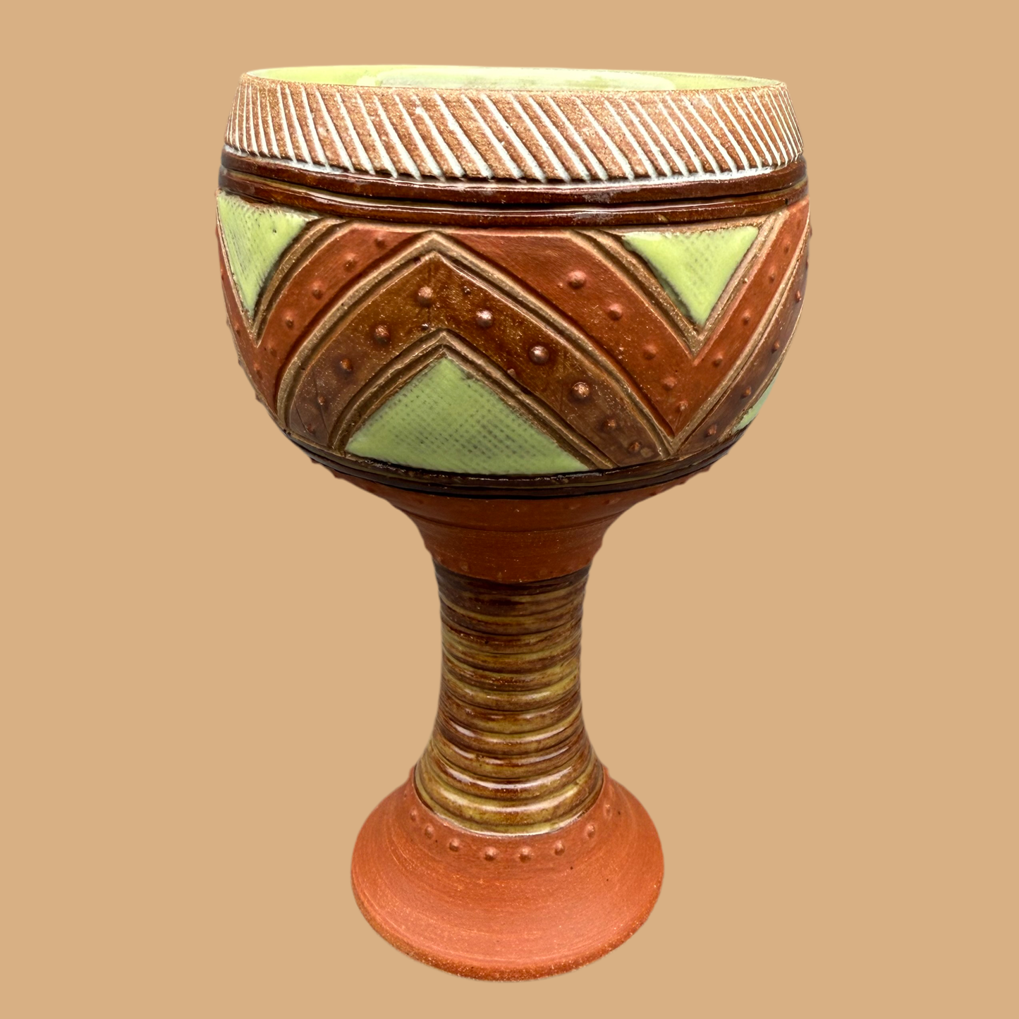 Earth Tone Goblet