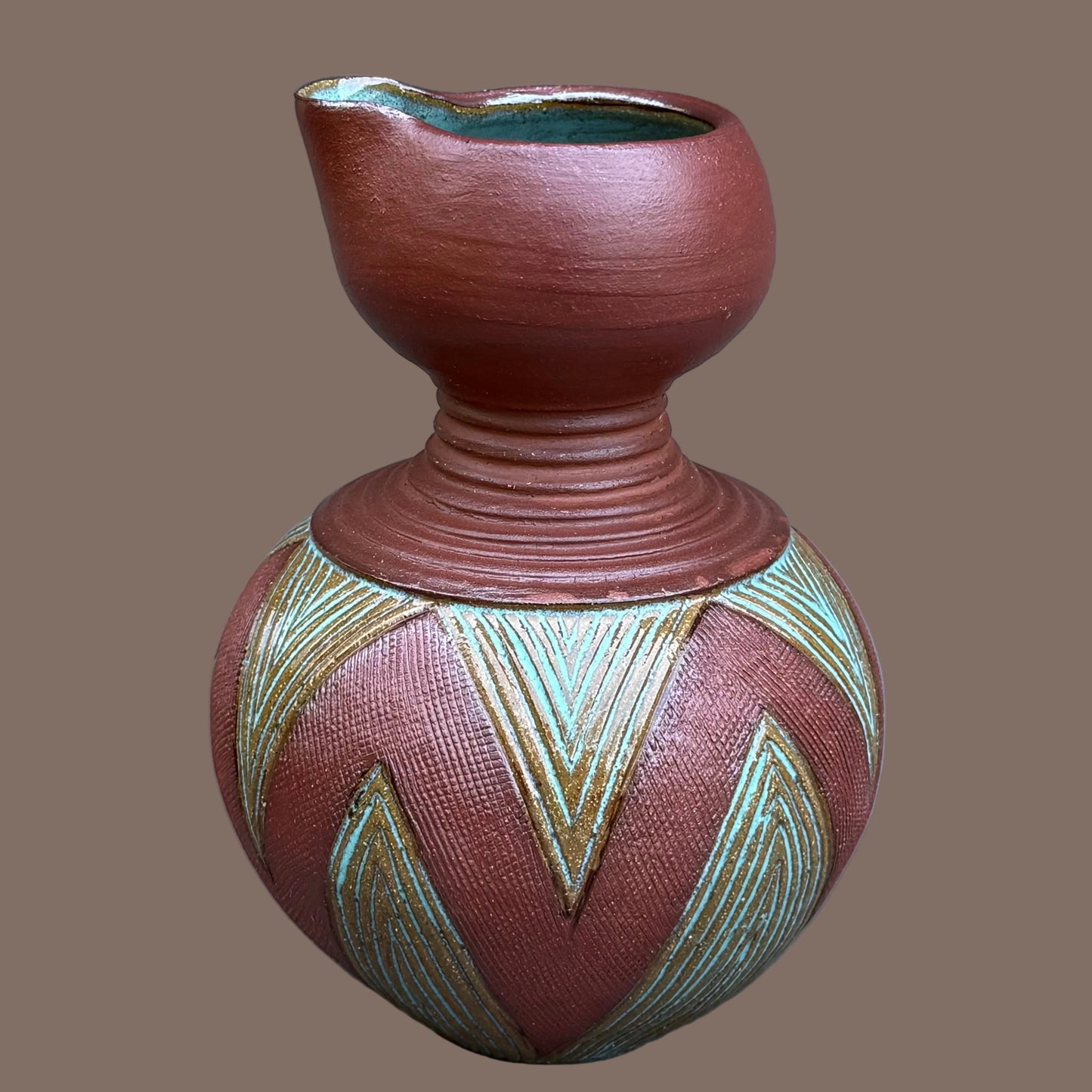 Earth Tone Nupe Jug
