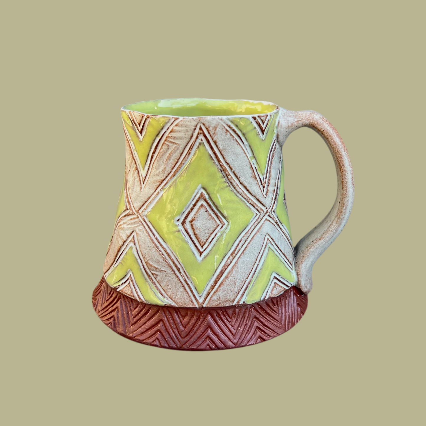 Chartreuse Diamond Mug