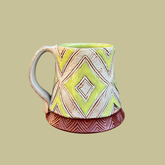 Chartreuse Diamond Mug