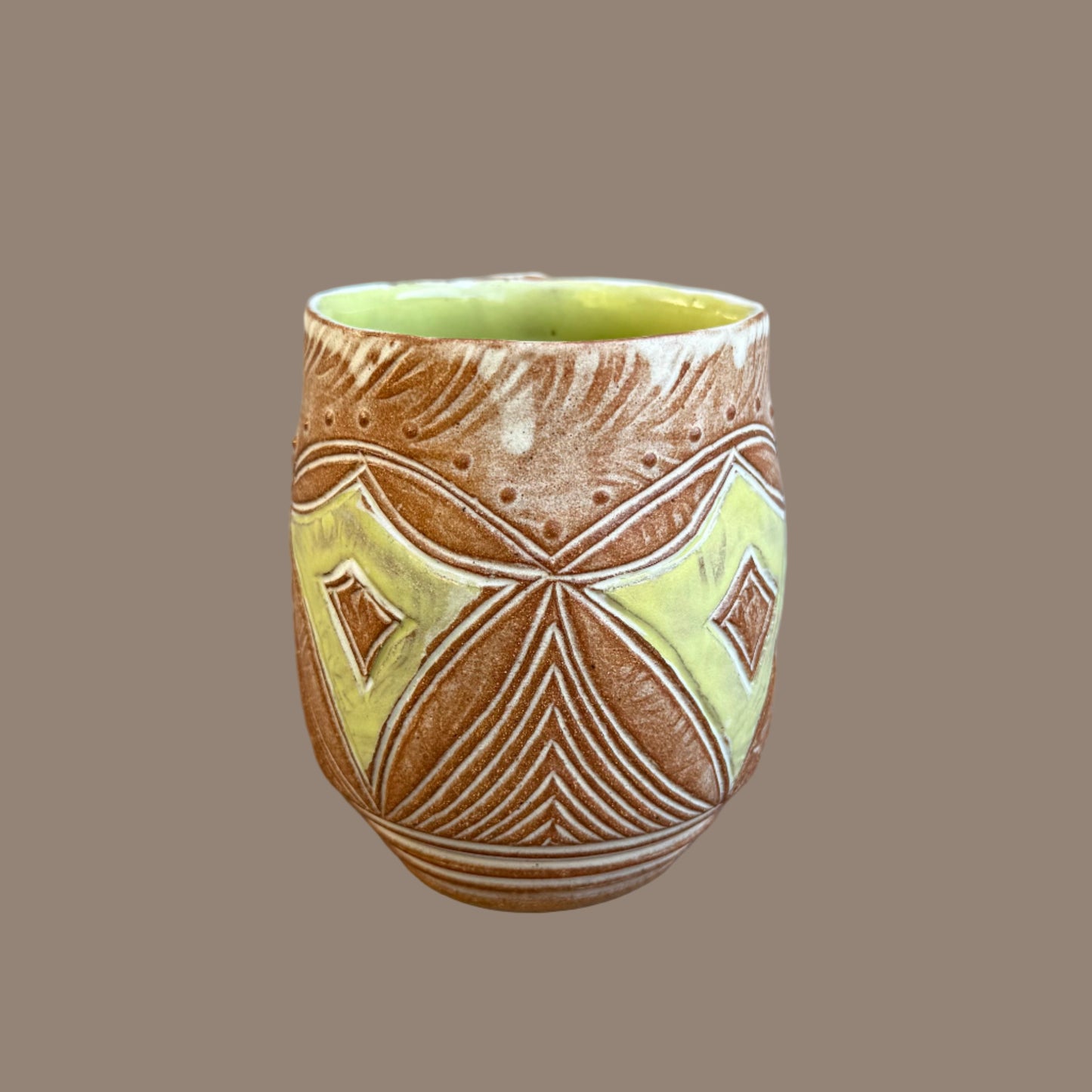 Carved Coffee Cup