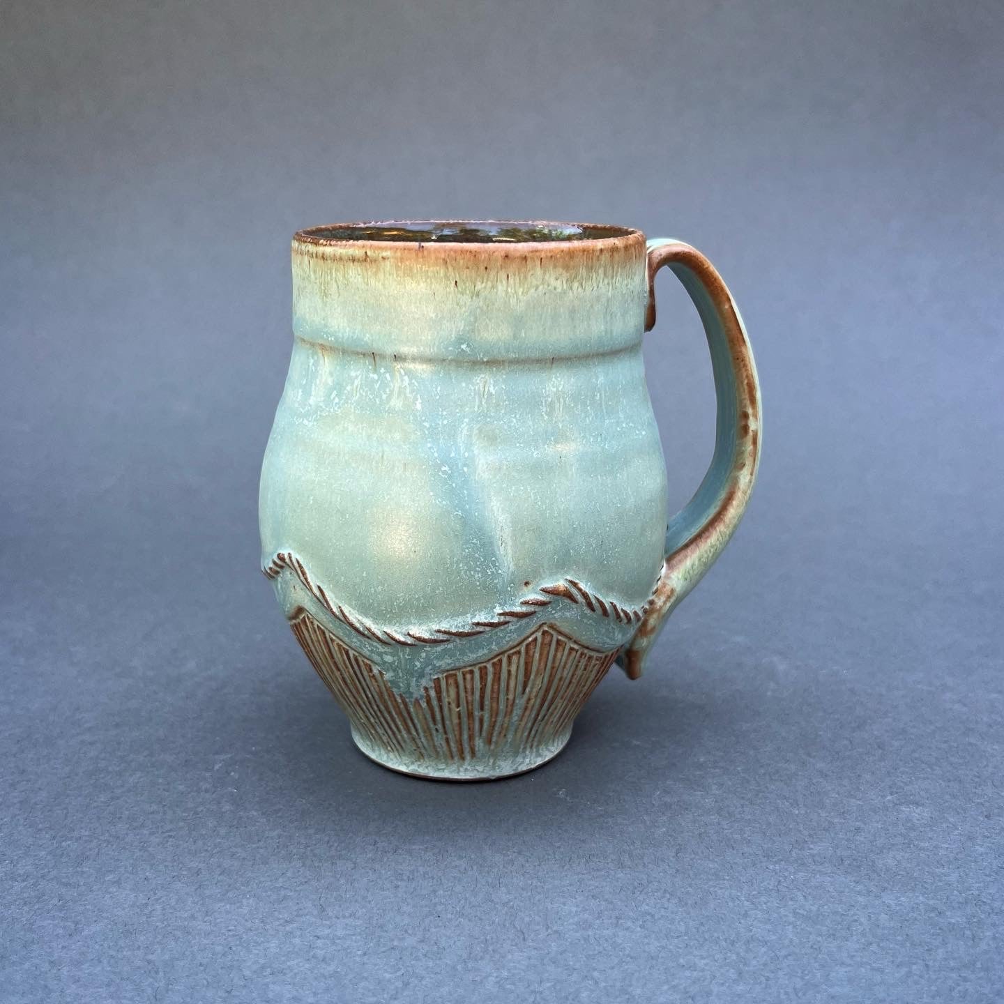 Medium Copper Coil Decorated Mug