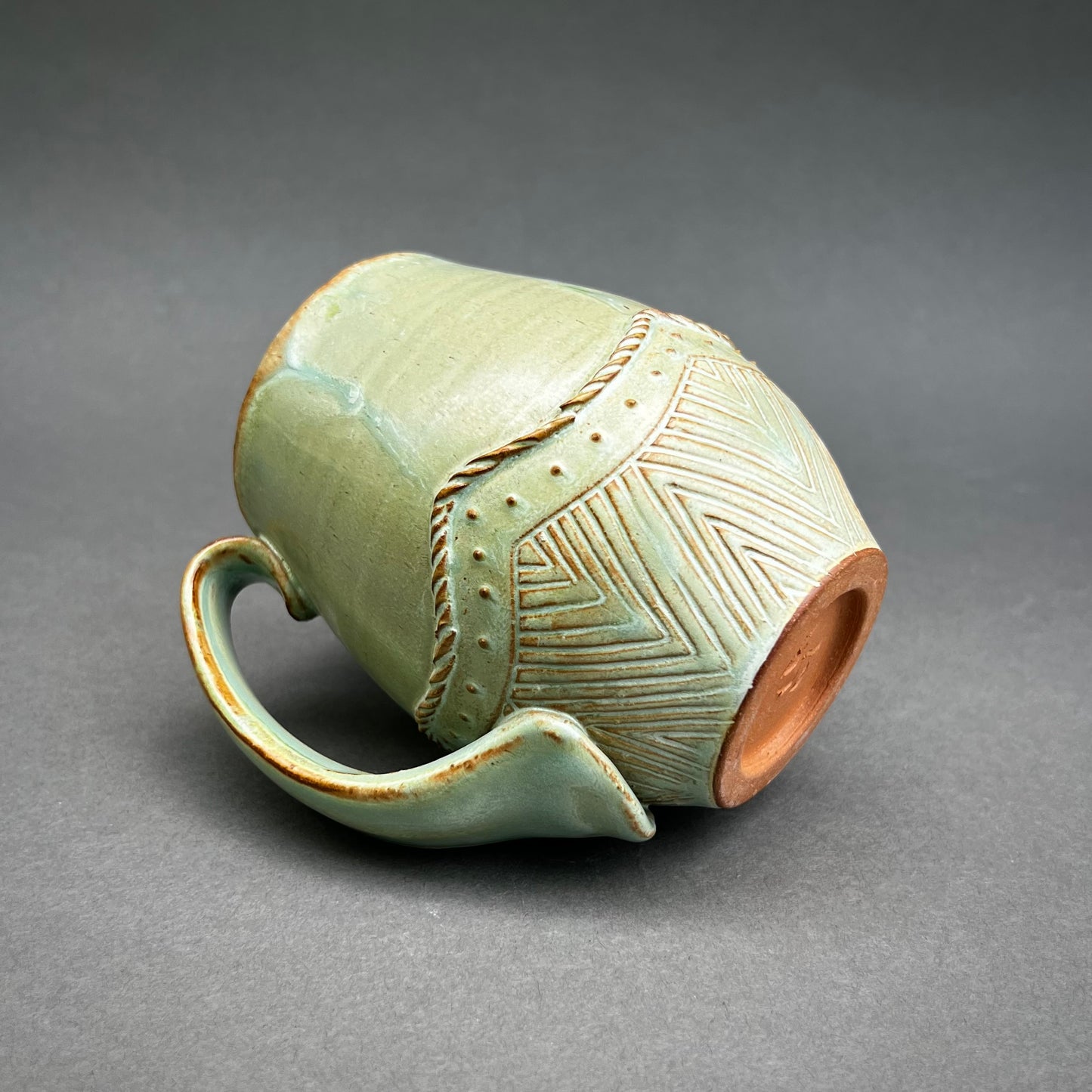 Coil Decorated Copper Mug