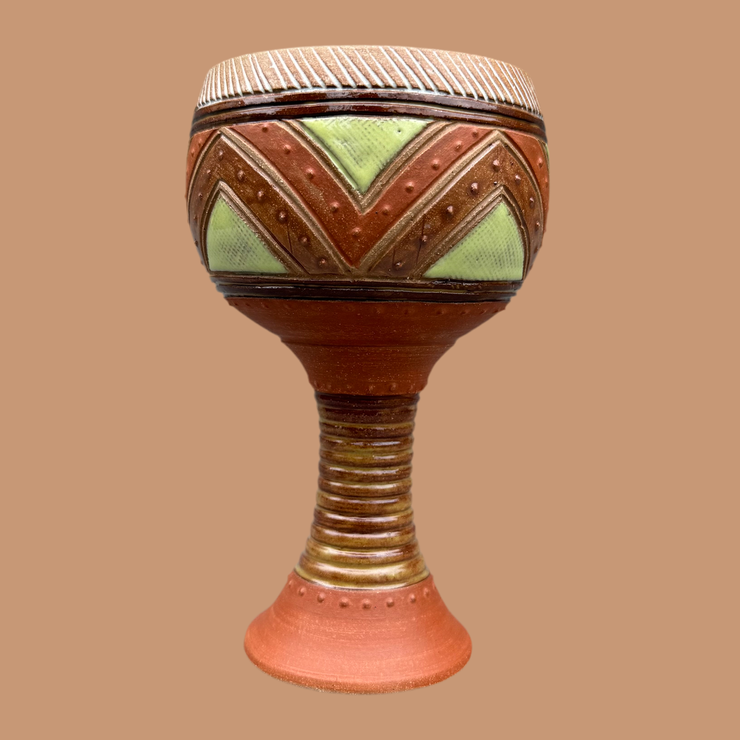 Earth Tone Goblet