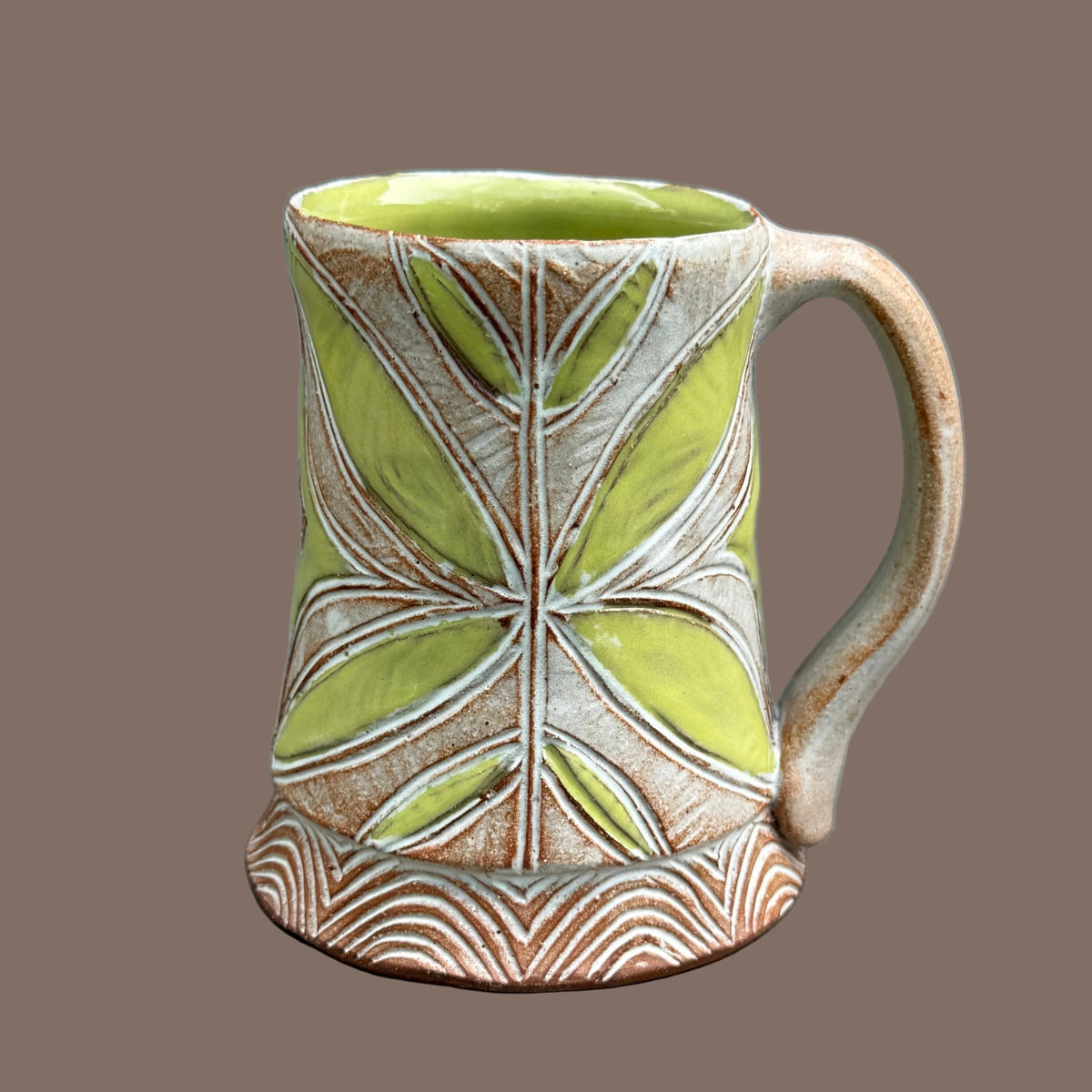 Green Leaf Mug