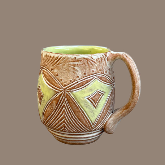 Carved Coffee Cup