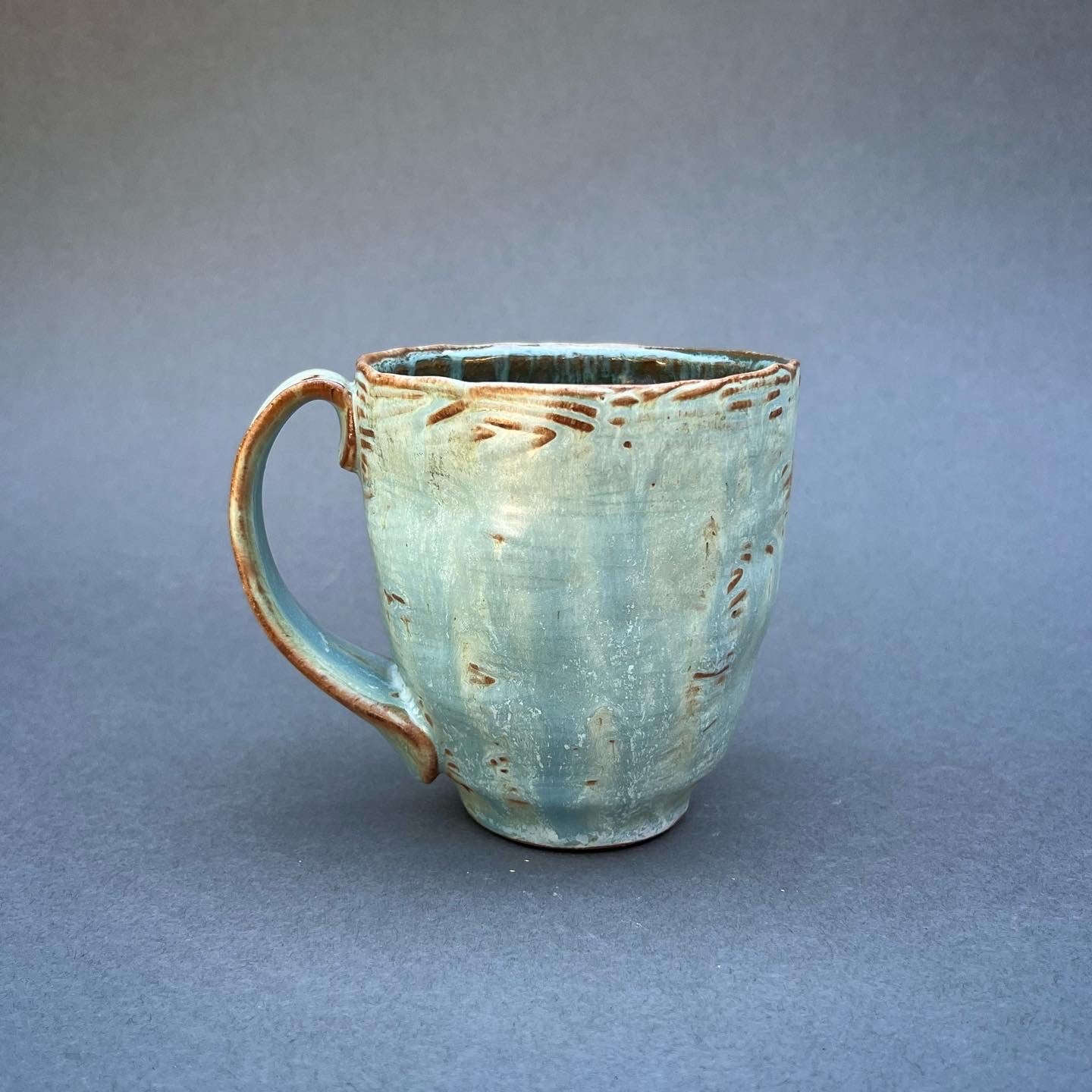 Large Stamped Copper Mug