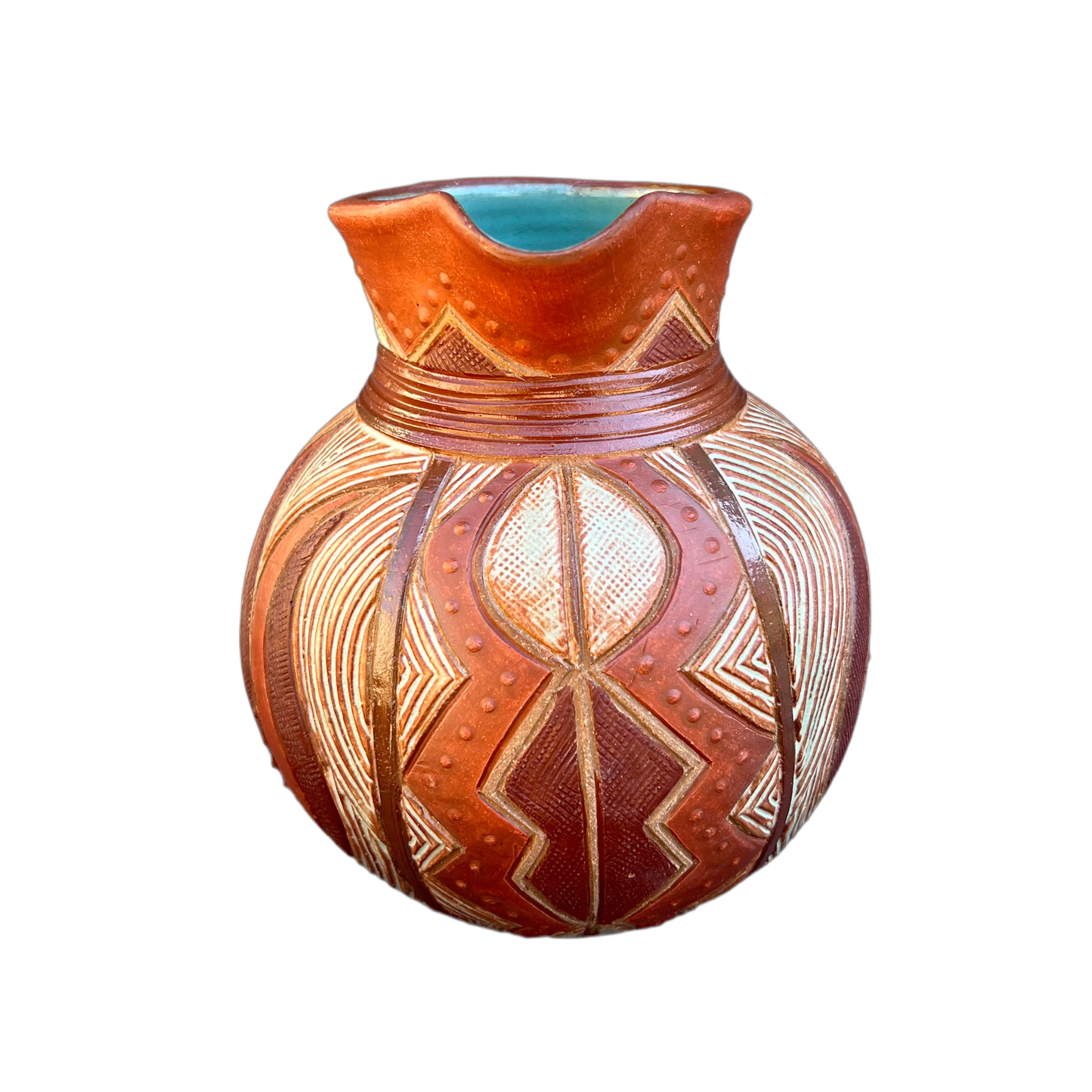 Earth Tone Roselle Jug