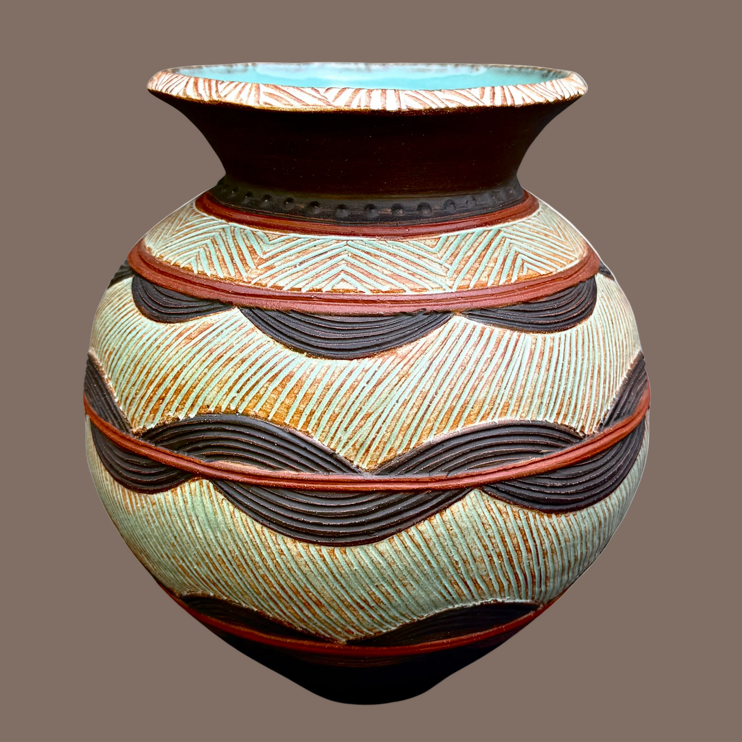 Earth Tone Rain Vase