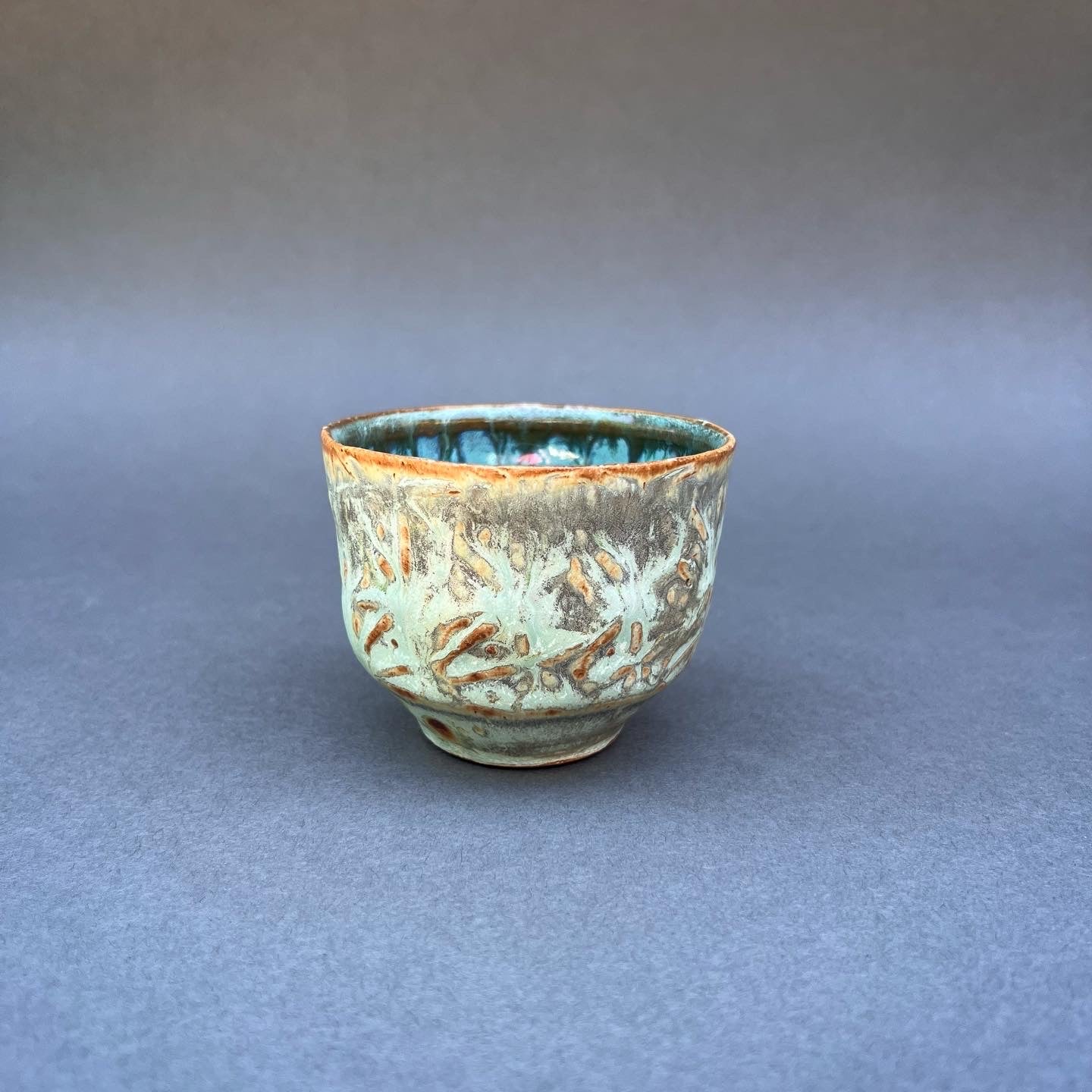 Small Stamped Copper Cup