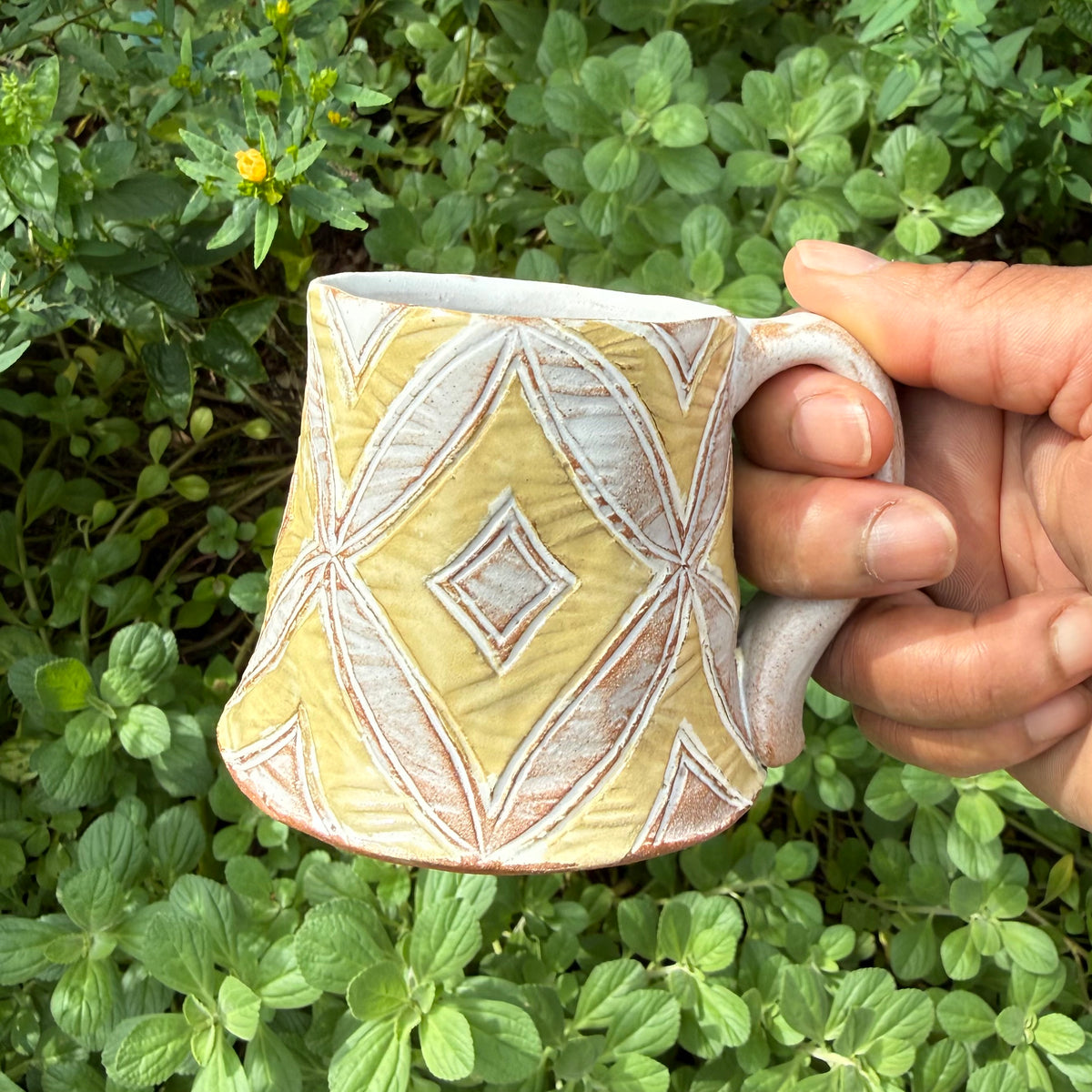 Yellow Diamond Mug