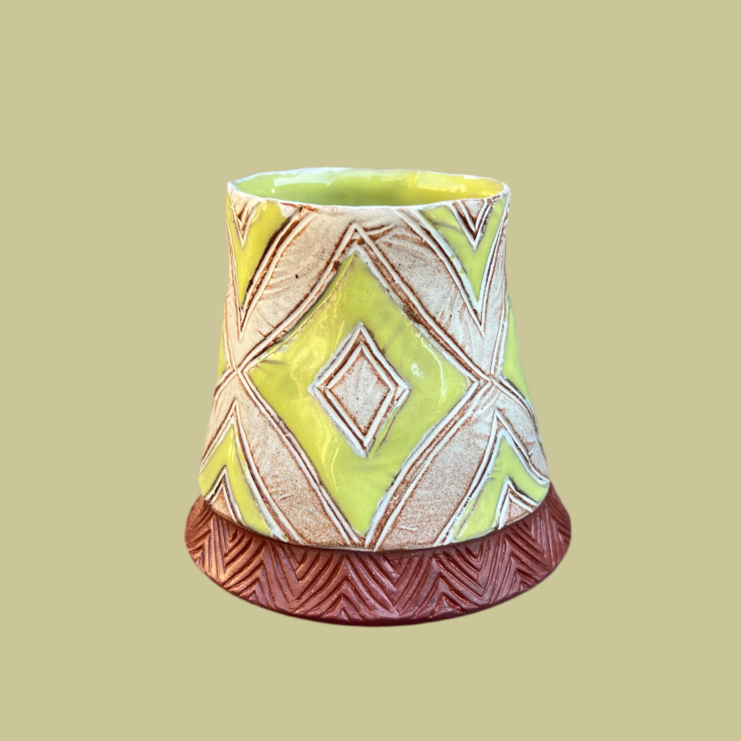 Chartreuse Diamond Mug