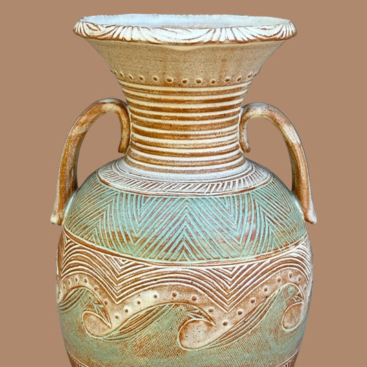 Bird Wave Amphora