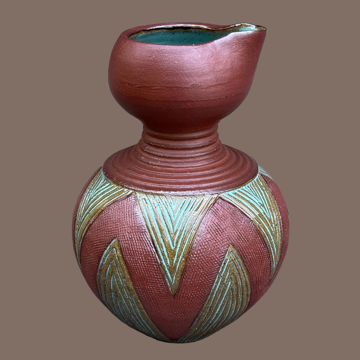 Earth Tone Nupe Jug