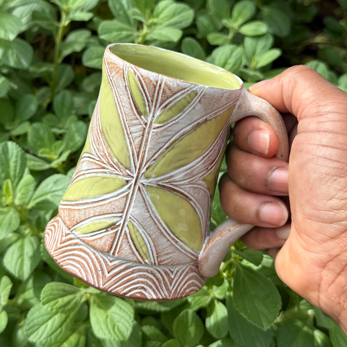 Green Leaf Mug