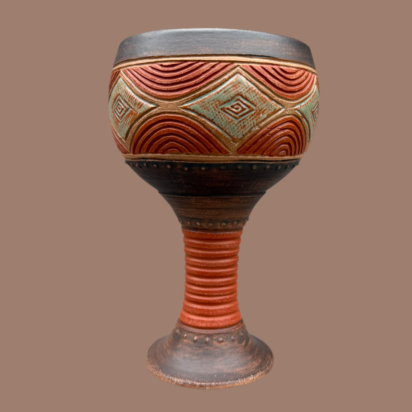 Earth Tone Goblet