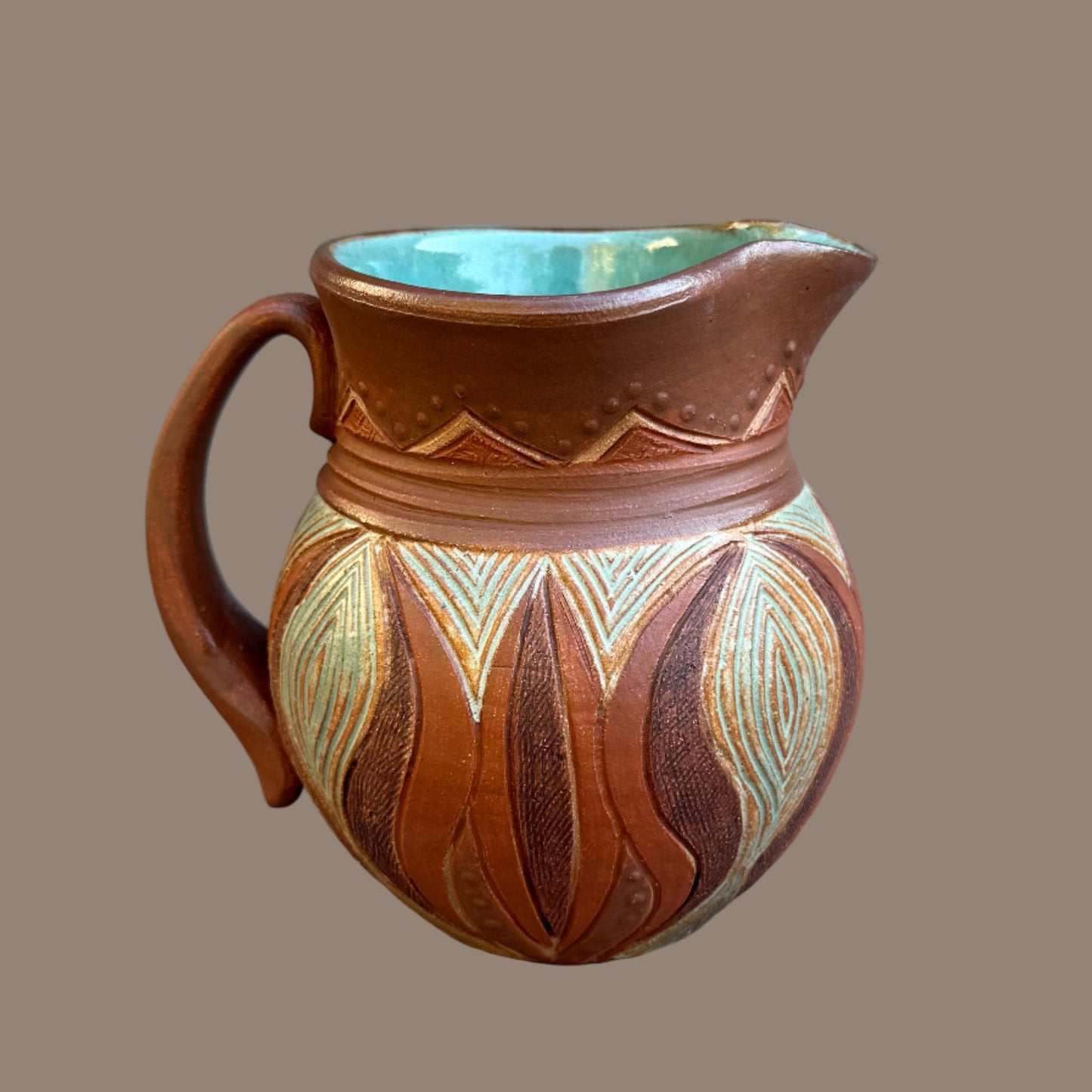 Earth Tone Roselle Jug