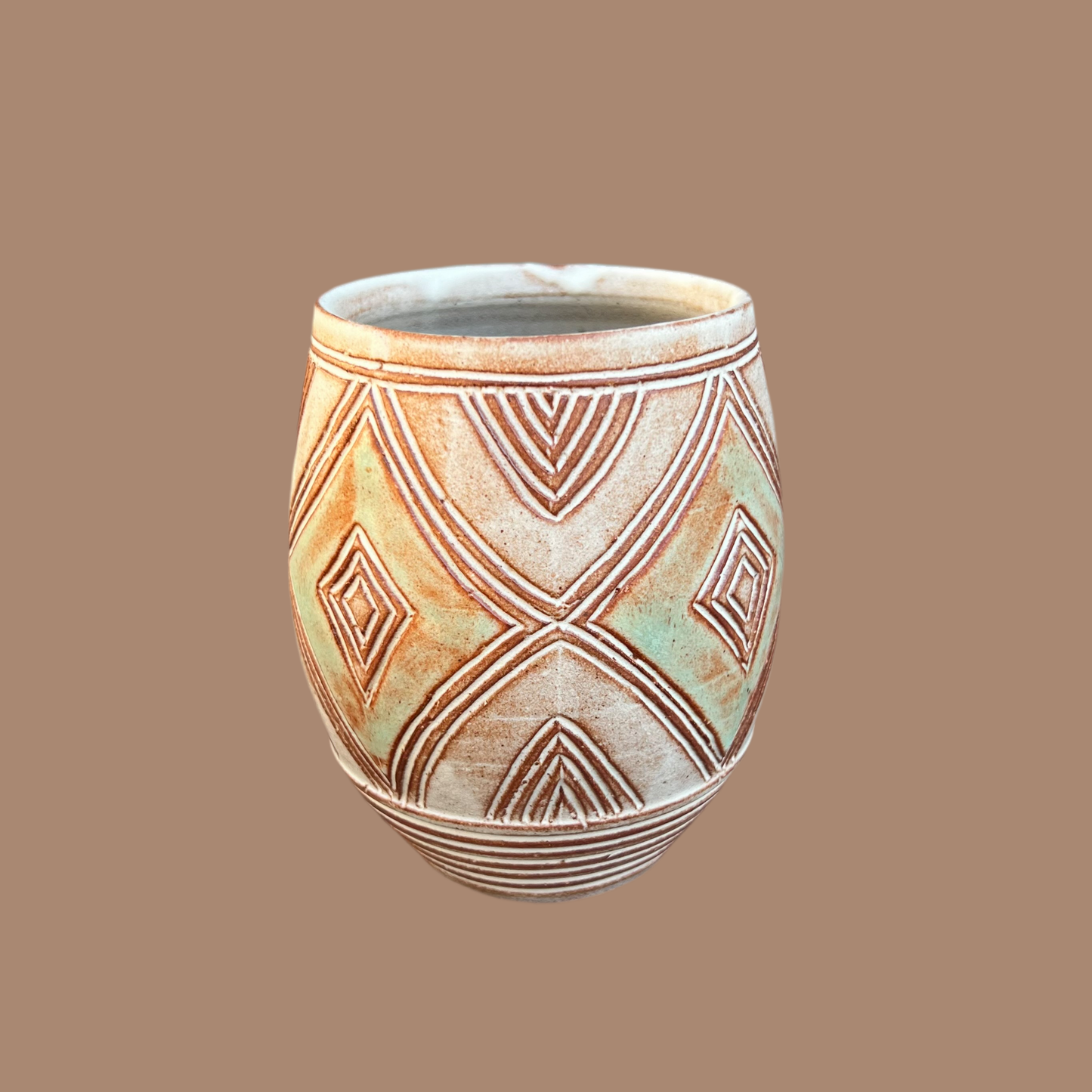 Carved Coffee Cup