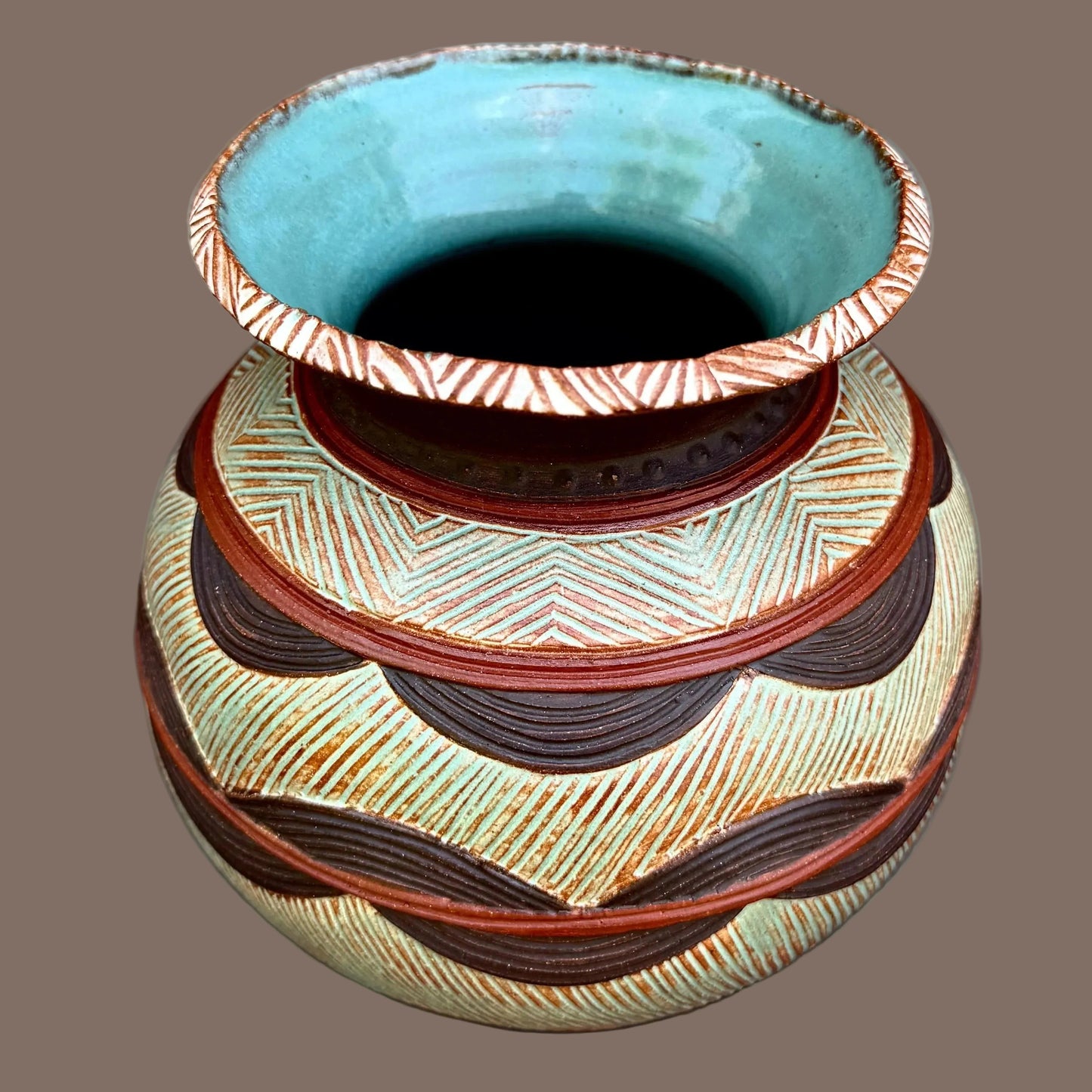 Earth Tone Rain Vase