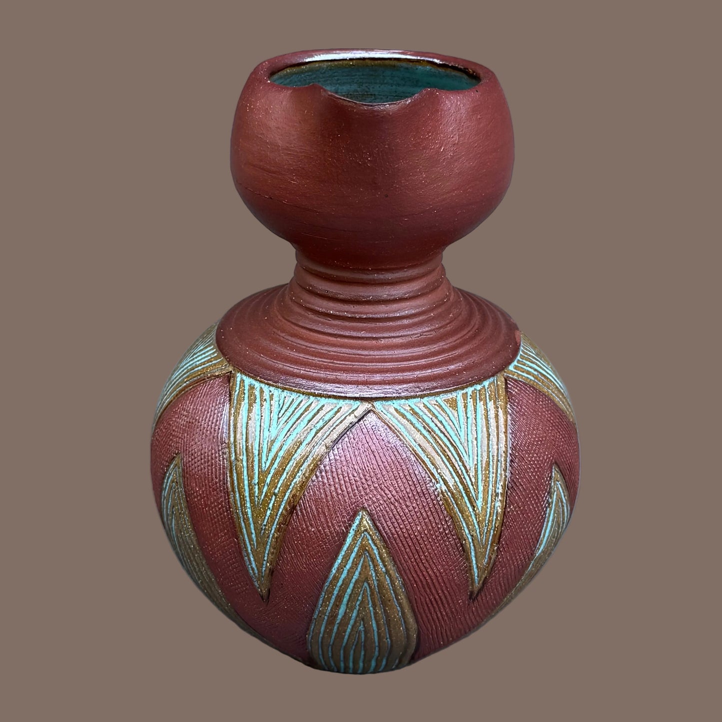 Earth Tone Nupe Jug