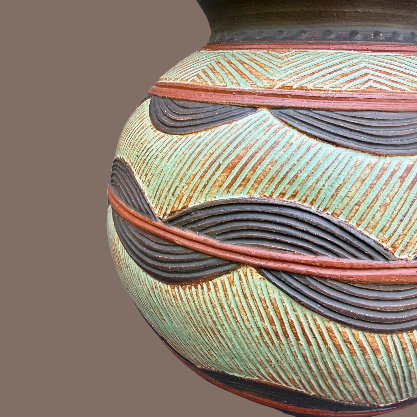 Earth Tone Rain Vase