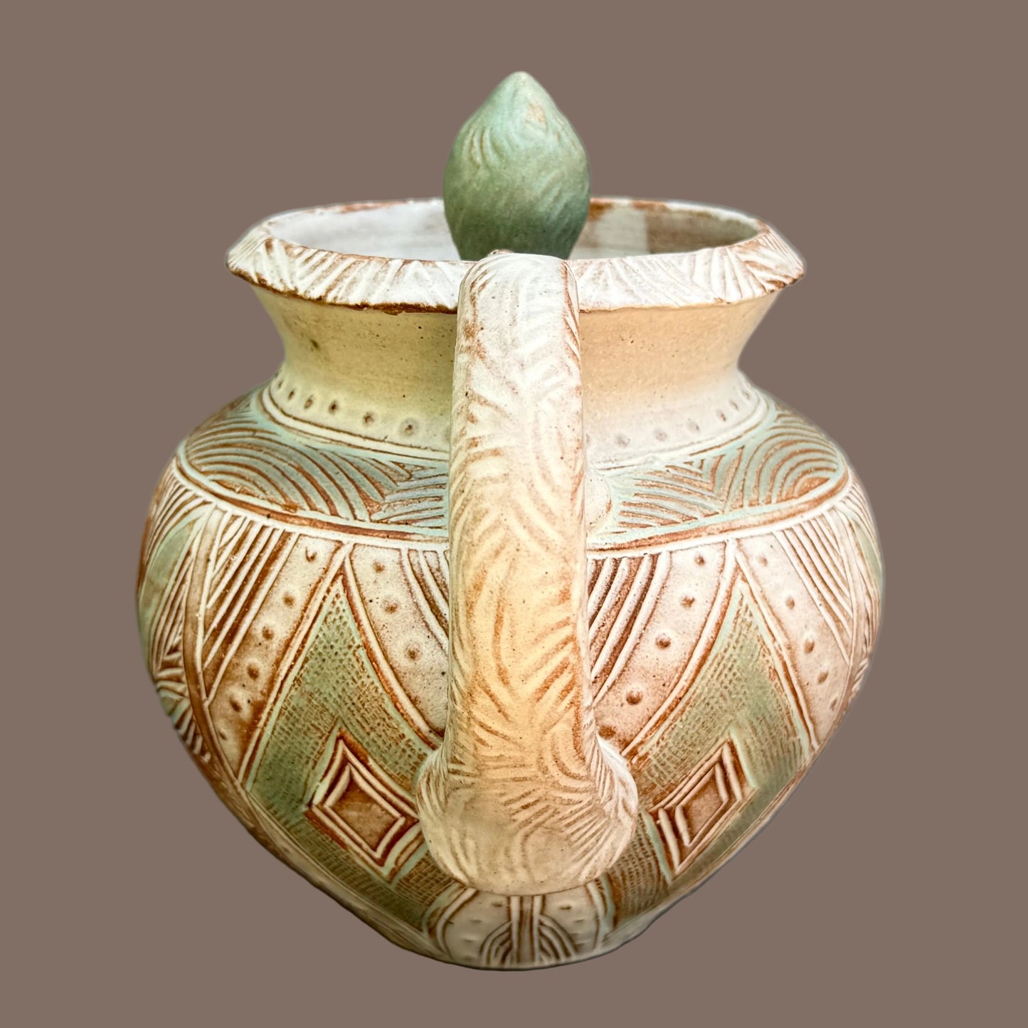 Carved Teapot