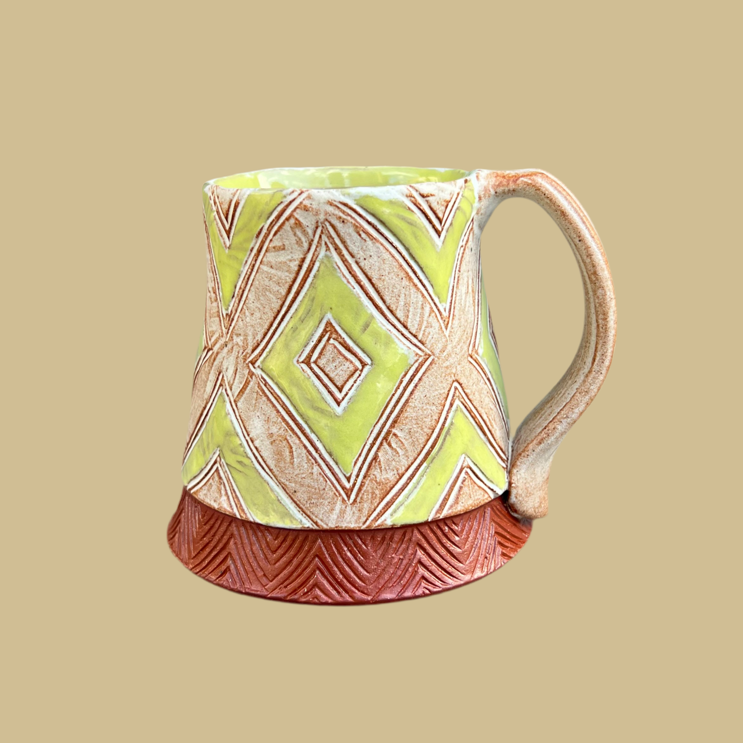 Chartreuse Diamond Mug