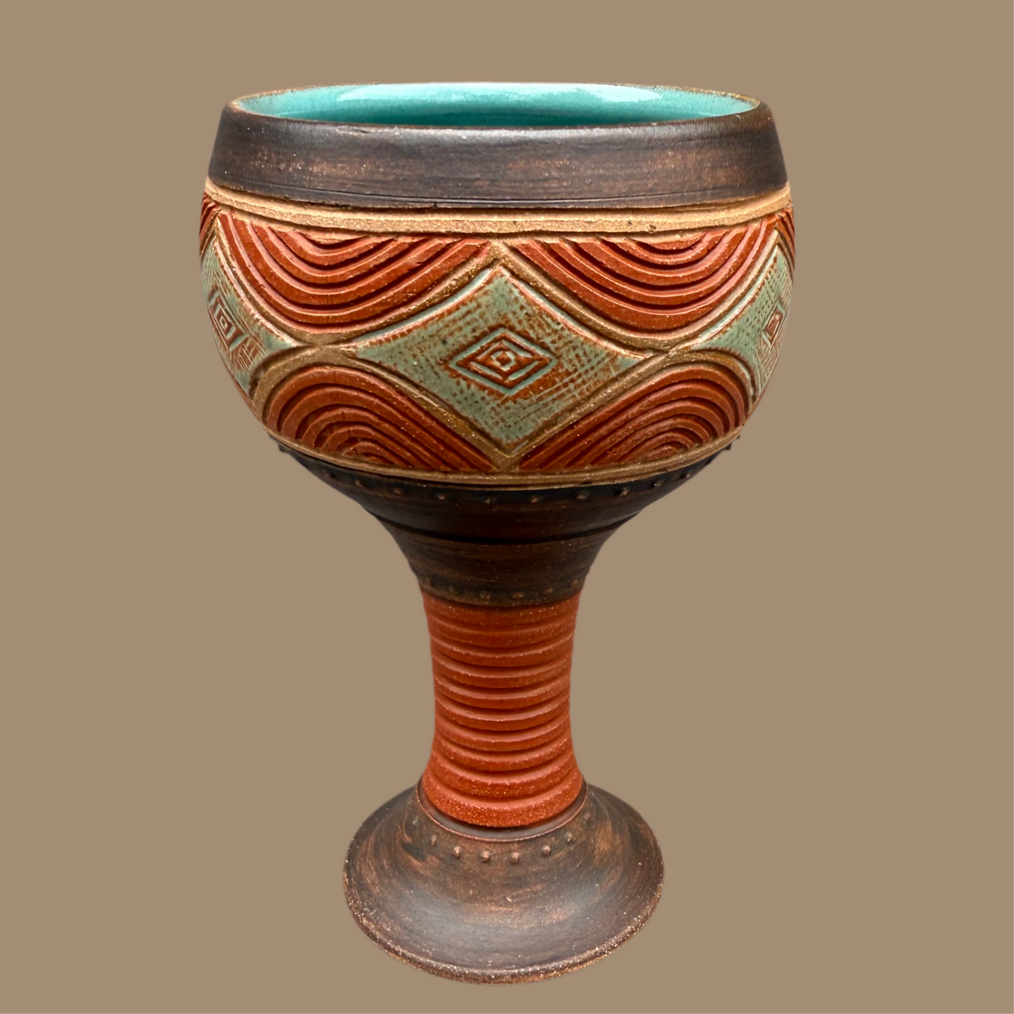 Earth Tone Goblet