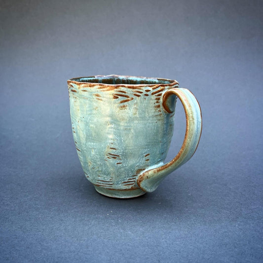Large Stamped Copper Mug