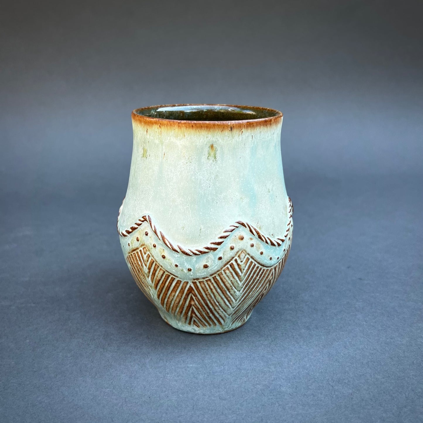 Copper Coil Decorated Mug