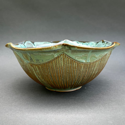 Copper Wave Serving Bowl