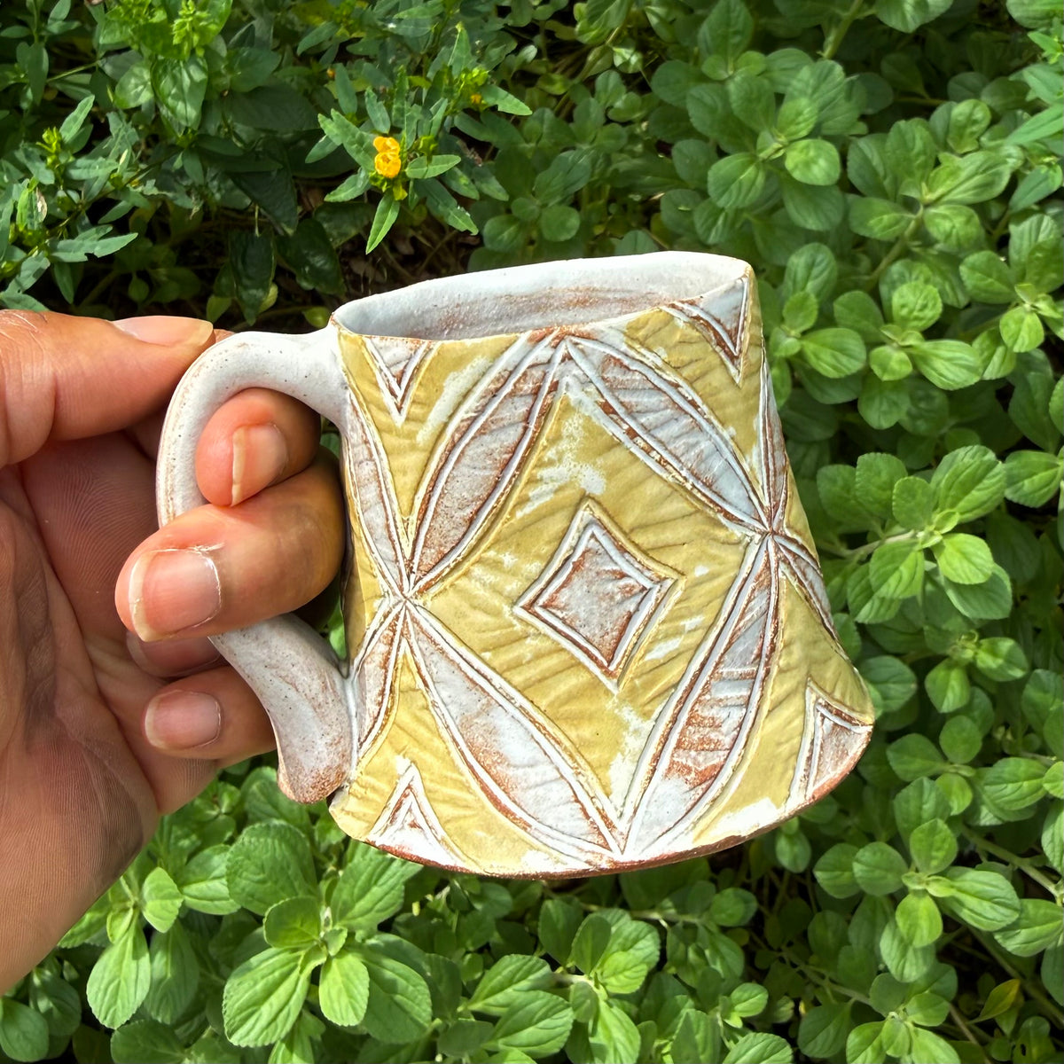 Yellow Diamond Mug