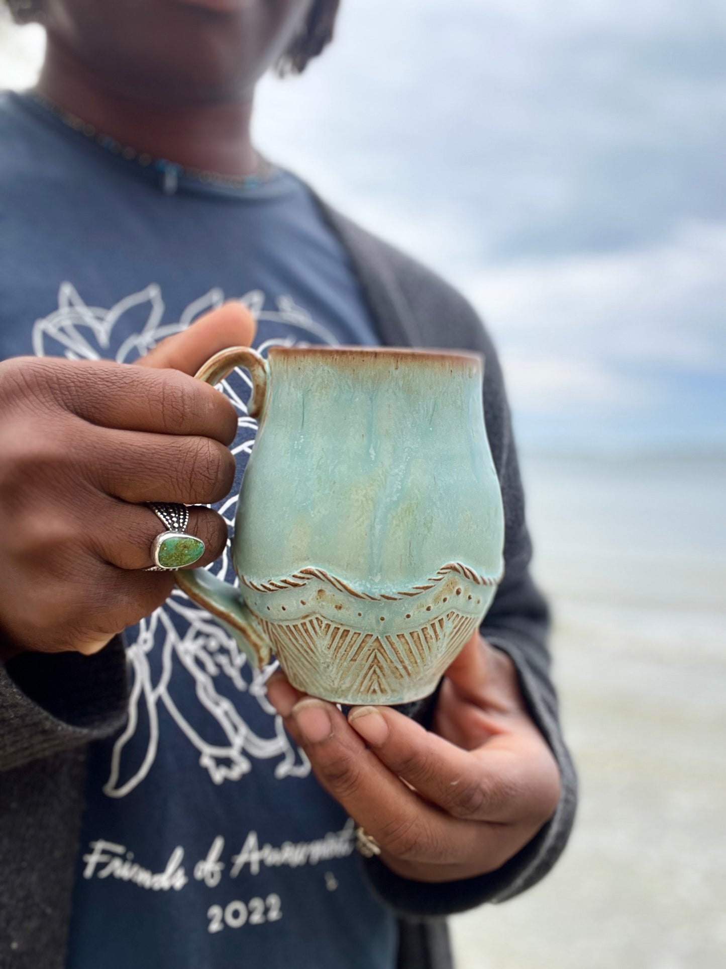 Pre-Order: Copper Coil Decorated Mug