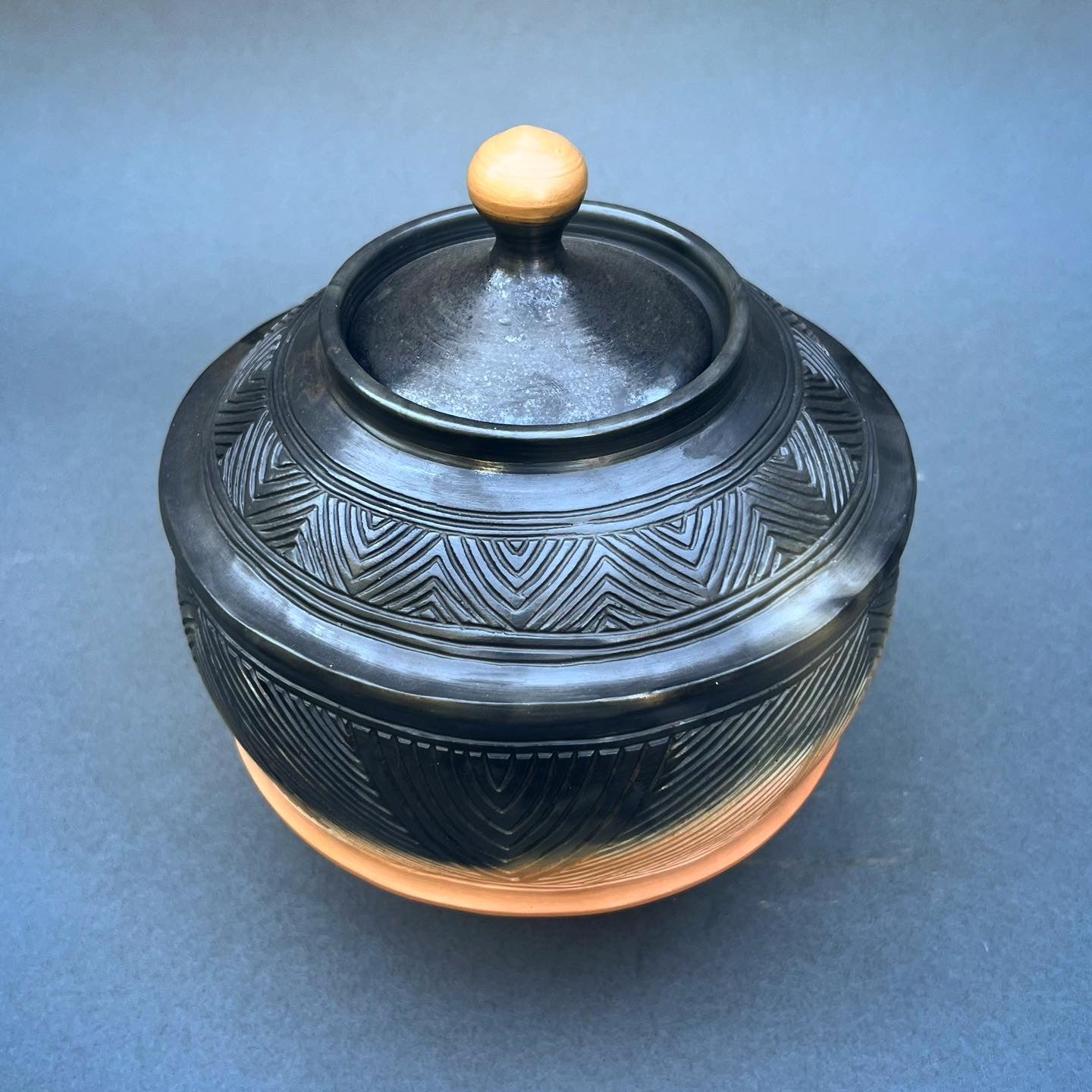 Smoke Fired Terracotta Urn II