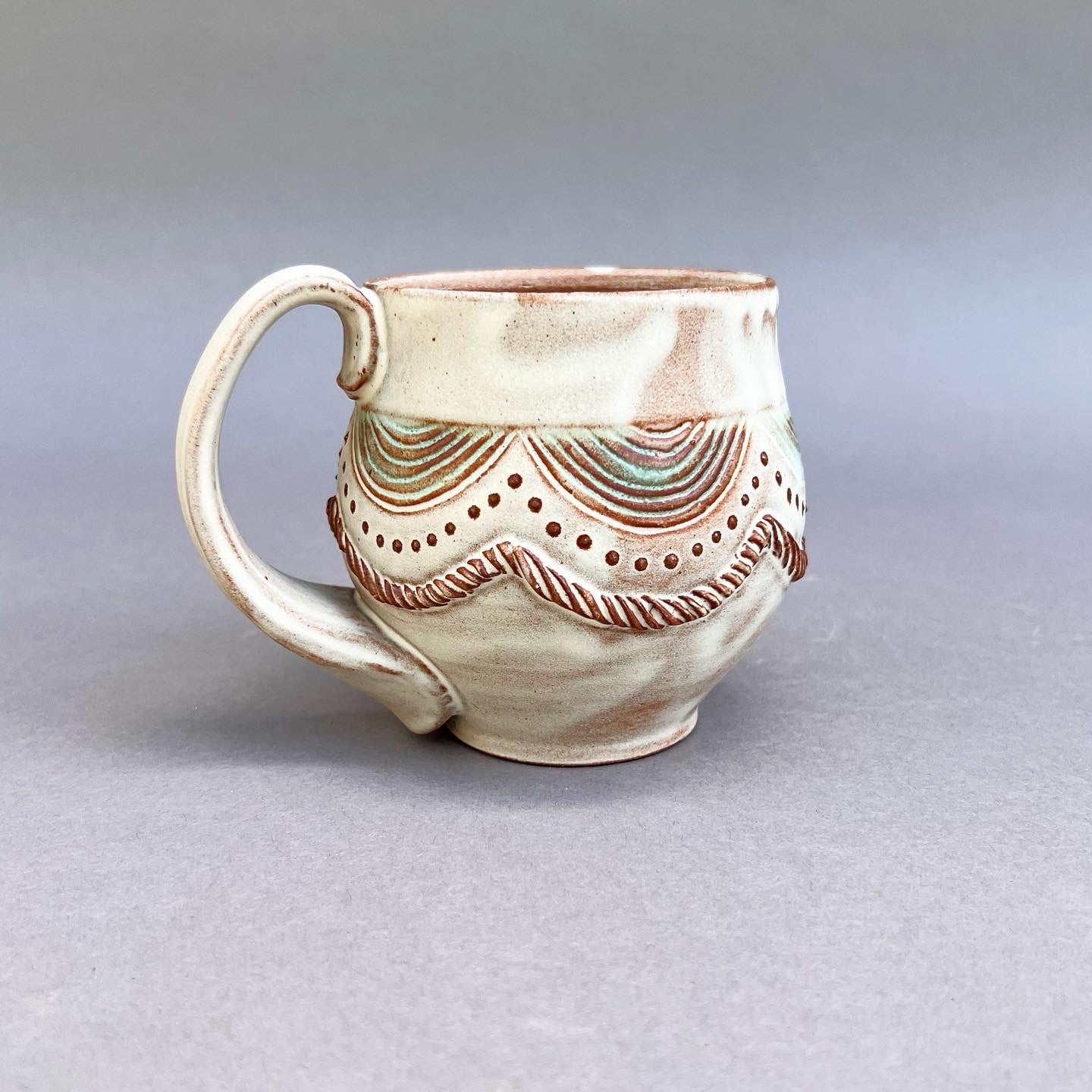 Coil Decorated Mug